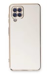 Mey İthalat®  Samsung Galaxy A22 Kılıf Volet Silikon - Beyaz