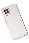 Mey İthalat®  Samsung Galaxy A22 Kılıf Volet Silikon - Beyaz