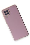 Mey İthalat®  Samsung Galaxy A22 Kılıf Volet Silikon - Mor
