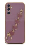 Mey İthalat®  Samsung Galaxy A24 4G Kılıf Esila Silikon - Mor