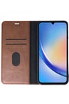 Mey İthalat®  Samsung Galaxy A24 4G Kılıf Trend S Plus Kapaklı Kılıf - Taba