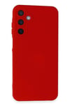 Mey İthalat®  Samsung Galaxy A25 5G Kılıf Nano içi Kadife Silikon - Kırmızı