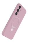 Mey İthalat®  Samsung Galaxy A25 5G Regal Magsafe Standlı Kapak - Açık Pembe