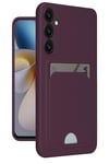 Mey İthalat®  Samsung Galaxy A26 Kılıf Kelvin Kartvizitli Silikon - Derin Mor