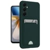 Mey İthalat®  Samsung Galaxy A26 Kılıf Kelvin Kartvizitli Silikon - Koyu Yeşil
