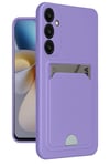 Mey İthalat®  Samsung Galaxy A26 Kılıf Kelvin Kartvizitli Silikon - Lila