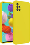 Mey İthalat®  Samsung Galaxy A31 Kılıf Nano içi Kadife Silikon - Sarı