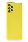 Mey İthalat®  Samsung Galaxy A32 Kılıf Nano içi Kadife Silikon - Sarı