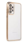 Mey İthalat®  Samsung Galaxy A33 5G Kılıf  Lensli Silikon - Gold