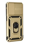 Mey İthalat®  Samsung Galaxy A33 5G Kılıf Pars Lens Yüzüklü Silikon - Gold