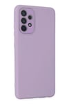Mey İthalat®  Samsung Galaxy A33 5G Kılıf Lansman Glass Kapak - Lila