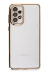 Mey İthalat®  Samsung Galaxy A33 5G Kılıf  Lensli Silikon - Gold