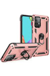 Mey İthalat®  Samsung Galaxy A33 5G Kılıf Sofya Yüzüklü Silikon Kapak - Rose