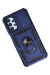 Mey İthalat®  Samsung Galaxy A33 5G Kılıf Pars Lens Yüzüklü Silikon - Lacivert