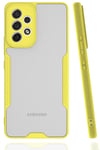 Mey İthalat®  Samsung Galaxy A33 5G Kılıf Platin Silikon - Sarı