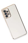 Mey İthalat®  Samsung Galaxy A33 5G Kılıf Volet Silikon - Beyaz