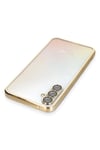 Mey İthalat®  Samsung Galaxy A34 5G Kılıf  Lensli Silikon - Gold