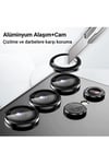 Mey İthalat®  Samsung Galaxy A34 5G Valdez Metal Kamera Lens - Gümüş