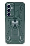 Mey İthalat®  Samsung Galaxy A35 5G Kılıf Lincoln Silikon - Koyu Yeşil