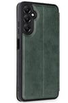 Mey İthalat®  Samsung Galaxy A35 5G Kılıf Flip Cover - Koyu Yeşil