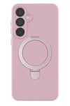 Mey İthalat®  Samsung Galaxy A35 5G Regal Magsafe Standlı Kapak - Açık Pembe