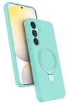 Mey İthalat®  Samsung Galaxy A35 5G Regal Magsafe Standlı Kapak - Su Yeşili