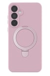 Mey İthalat®  Samsung Galaxy A35 5G Regal Magsafe Standlı Kapak - Açık Pembe