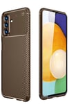 Mey İthalat®  Samsung Galaxy A36 Kılıf Auto Focus Karbon Kapak - Kahverengi