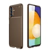 Mey İthalat®  Samsung Galaxy A36 Kılıf Auto Focus Karbon Kapak - Kahverengi