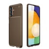 Mey İthalat®  Samsung Galaxy A36 Kılıf Auto Focus Karbon Kapak - Kahverengi