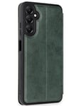 Mey İthalat®  Samsung Galaxy A36 Kılıf Flip Cover - Koyu Yeşil