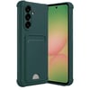 Mey İthalat®  Samsung Galaxy A36 Kılıf Kelvin Kartvizitli Silikon - Koyu Yeşil