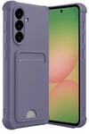 Mey İthalat®  Samsung Galaxy A36 Kılıf Kelvin Kartvizitli Silikon - Lila