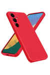 Mey İthalat®  Samsung Galaxy A36 Kılıf Nano içi Kadife Silikon - Kırmızı