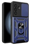 Mey İthalat®  Samsung Galaxy A37 5G Pars Lens Yüzüklü Silikon - Lacivert
