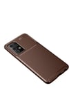 Mey İthalat®  Samsung Galaxy A52 Kılıf Auto Focus Karbon Kapak - Kahverengi
