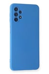 Mey İthalat®  Samsung Galaxy A52 Kılıf Nano içi Kadife Silikon - Mavi