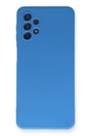 Mey İthalat®  Samsung Galaxy A52 Kılıf Nano içi Kadife Silikon - Mavi