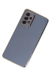 Mey İthalat®  Samsung Galaxy A52 Kılıf Volet Silikon - Mavi