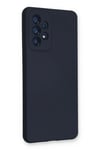 Mey İthalat®  Samsung Galaxy A53 5G Kılıf Nano içi Kadife Silikon - Lacivert