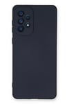 Mey İthalat®  Samsung Galaxy A53 5G Kılıf Nano içi Kadife Silikon - Lacivert