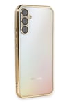 Mey İthalat®  Samsung Galaxy A54 5G Kılıf  Lensli Silikon - Gold