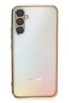 Mey İthalat®  Samsung Galaxy A54 5G Kılıf  Lensli Silikon - Gold