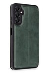 Mey İthalat®  Samsung Galaxy A55 5G Kılıf Flip Cover - Koyu Yeşil