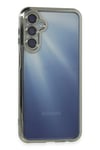 Mey İthalat®  Samsung Galaxy A55 5G Kılıf  Lensli Silikon - Gümüş