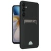 Mey İthalat®  Samsung Galaxy A55 5G Kılıf Kelvin Kartvizitli Silikon - Siyah