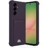 Mey İthalat®  Samsung Galaxy A55 5G Kılıf Kelvin Kartvizitli Silikon - Derin Mor