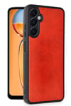 Mey İthalat®  Samsung Galaxy A55 5G Kılıf Aras Deri Kapak - Kırmızı