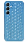Mey İthalat®  Samsung Galaxy A55 5G Kılıf Petek Silikon Kapak - Mavi