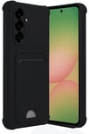 Mey İthalat®  Samsung Galaxy A56 Kılıf Kelvin Kartvizitli Silikon - Siyah
